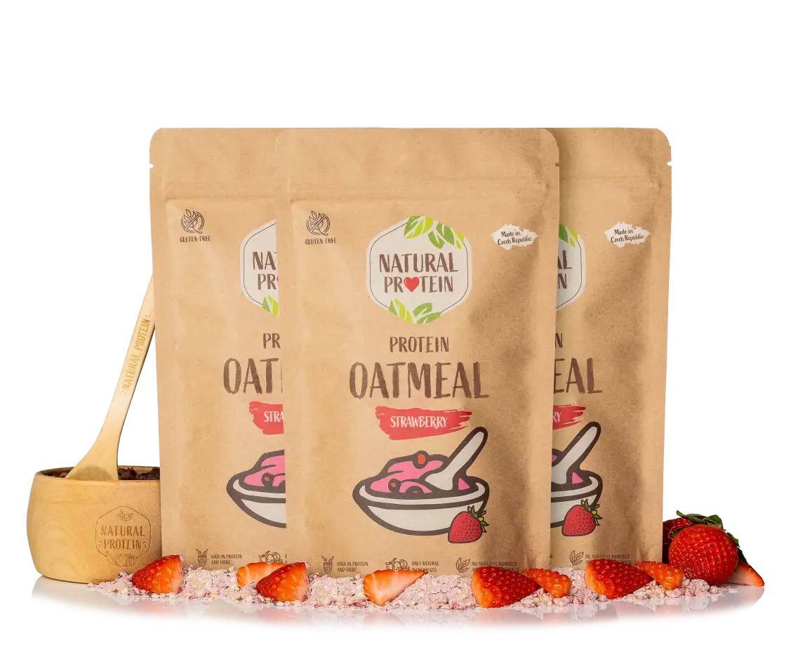 Fehérje zabkása Eper 3 db